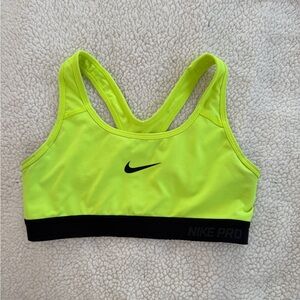 Nike Pro Women's Bright Yellow Sports Bra